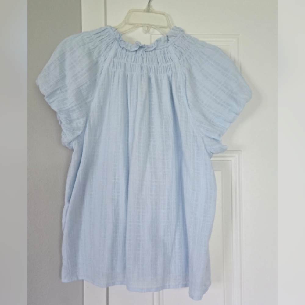 J. Crew Soft Blue Blouse for Women - Picture 2 of 4